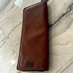 Moore & Giles Titan Milled Brown Evans Tie Case